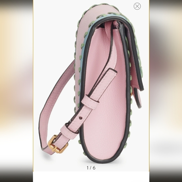 Versace La Medusa Two-Tone Leather Crossbody Bag NWT - Picture 4 of 15